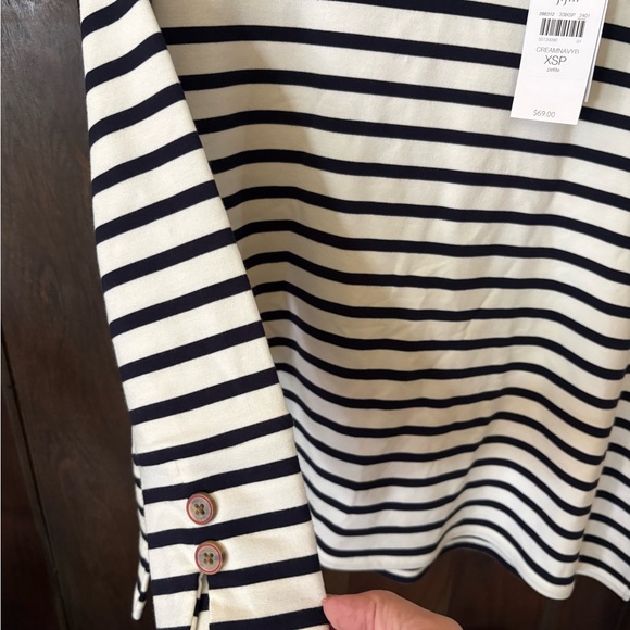 NWT J.Jill striped top, size XSP - Picture 6 of 7